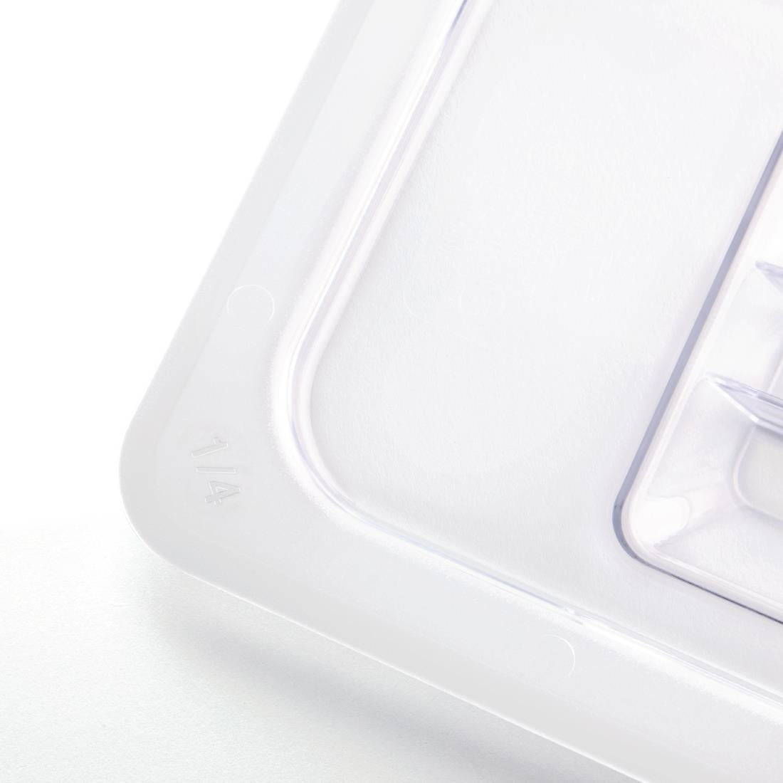 Vogue Clear Polycarbonate 1/4 Gastronorm Lid • PAS-U247