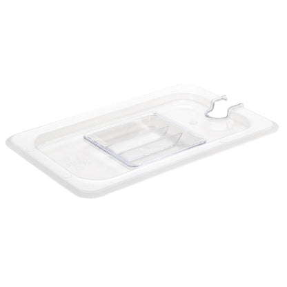 Vogue Clear Polycarbonate 1/4 Gastronorm Lid Notched • PAS-U253