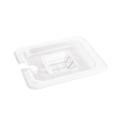 Vogue Clear Polycarbonate 1/6 Gastronorm Notched Lid • PAS-U254