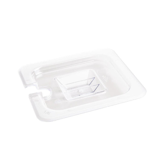 Vogue Clear Polycarbonate 1/6 Gastronorm Notched Lid • PAS-U254