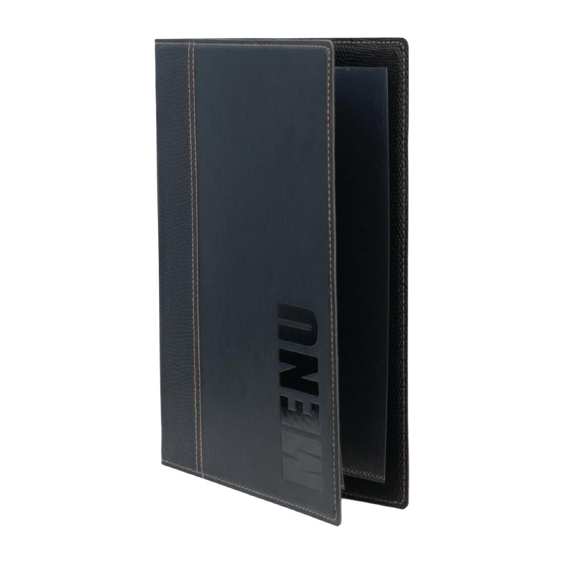Securit Contemporary Menu Covers and Storage Box A4 Black (20 Pack) (Pack of 20) • PAS-U266