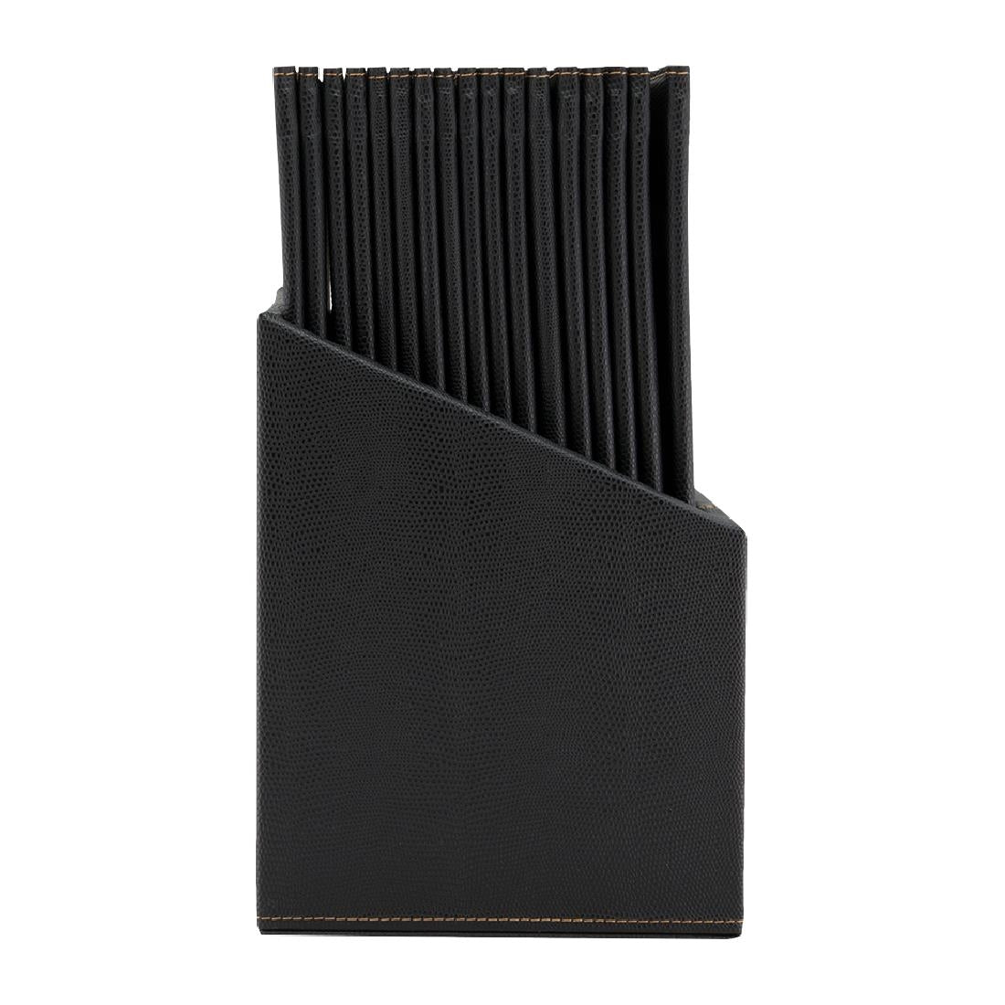 Securit Contemporary Menu Covers and Storage Box A4 Black (20 Pack) (Pack of 20) • PAS-U266