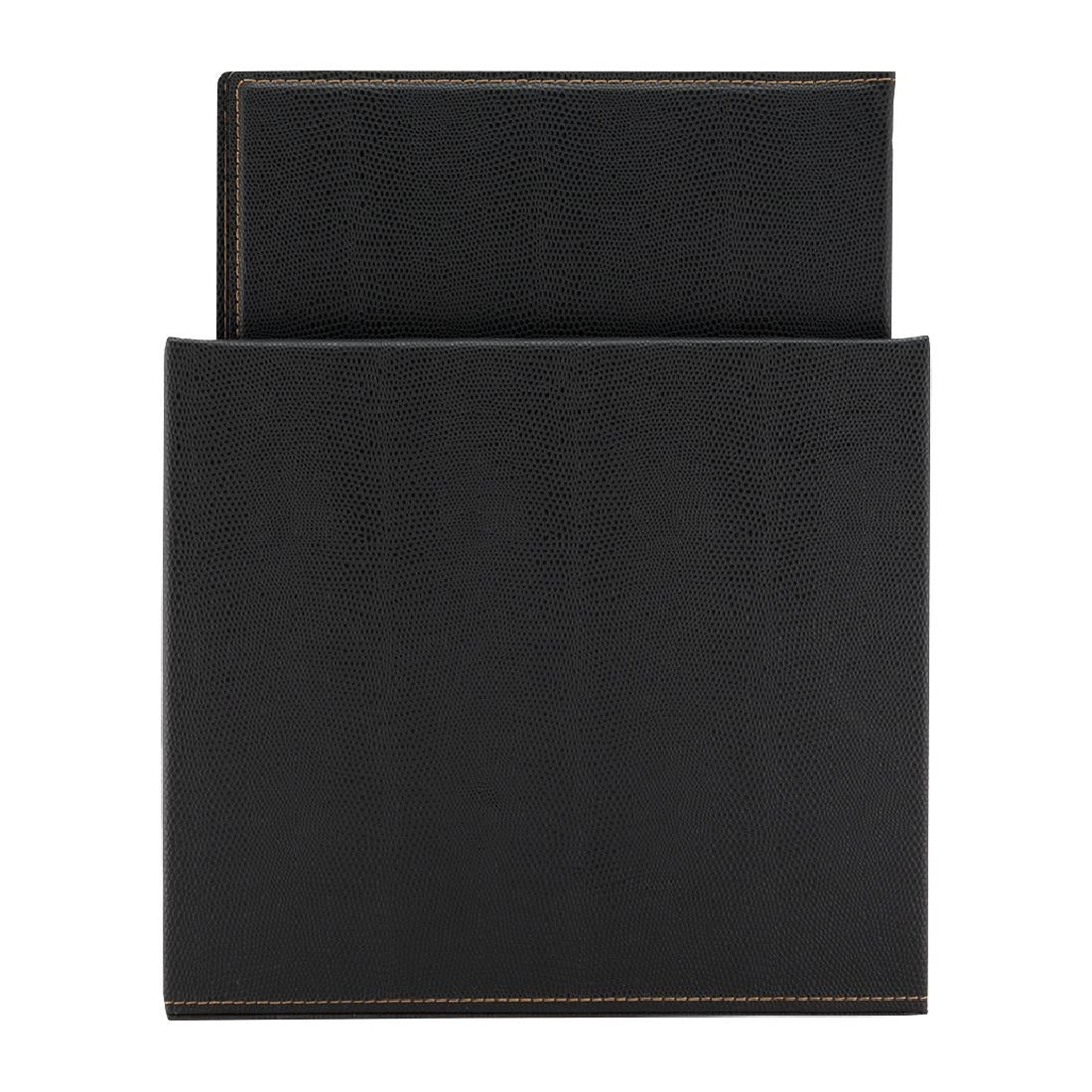Securit Contemporary Menu Covers and Storage Box A4 Black (20 Pack) (Colour: Black | Pack quantity: 20 | With stand box) • PAS-U266