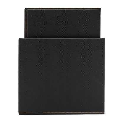 Securit Contemporary Menu Covers and Storage Box A4 Black (20 Pack) (Colour: Black | Pack quantity: 20 | With stand box) • PAS-U266