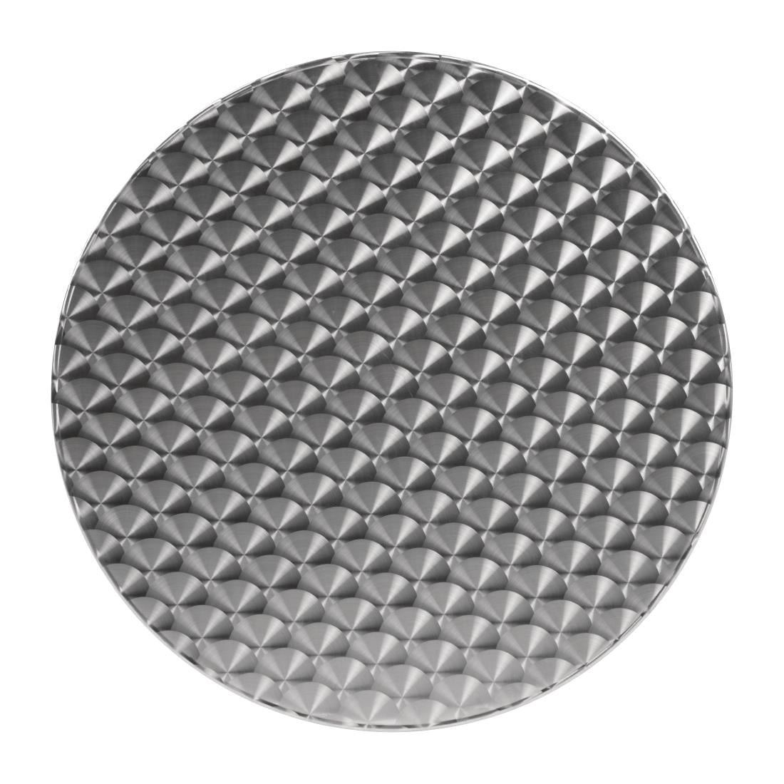 Bolero Round Bistro Table Stainless Steel 600mm • PAS-U425
