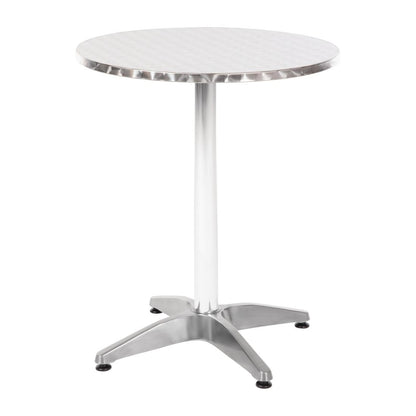 Bolero Round Bistro Table Stainless Steel 600mm • PAS-U425