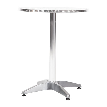 Bolero Round Bistro Table Stainless Steel 600mm • PAS-U425