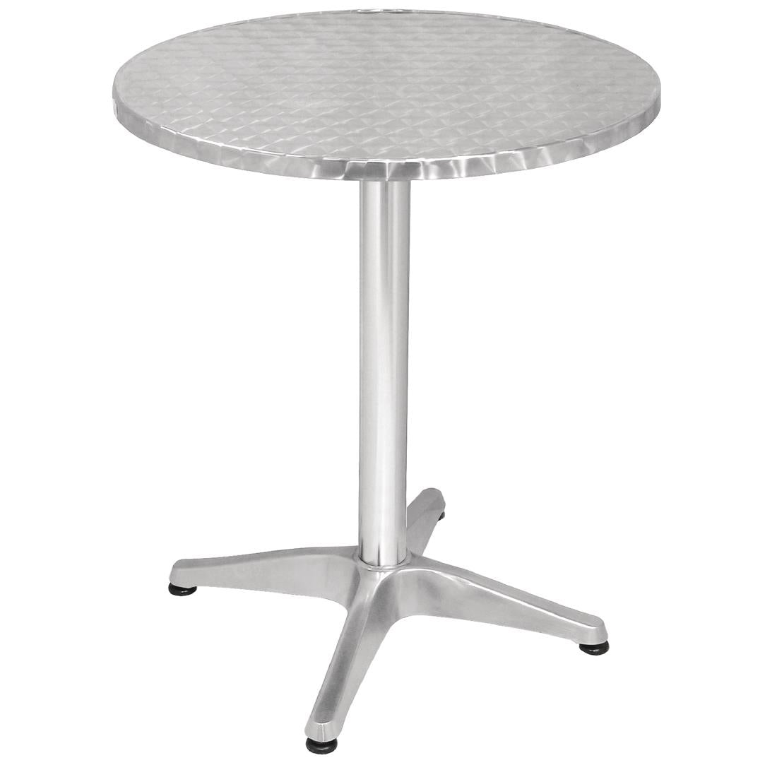 Bolero Round Bistro Table Stainless Steel 600mm • PAS-U425
