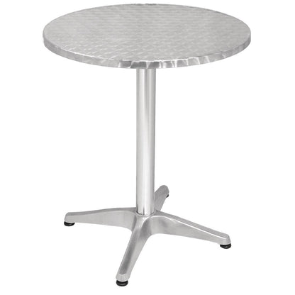 Bolero Round Bistro Table Stainless Steel 600mm • PAS-U425