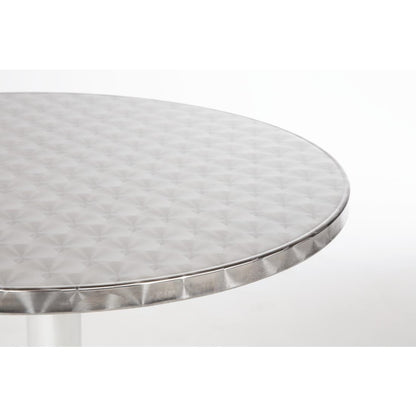 Bolero Round Bistro Table Stainless Steel 600mm • PAS-U425