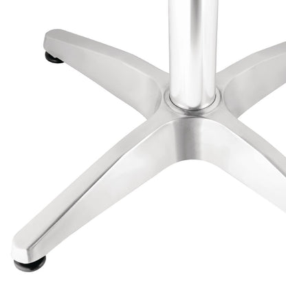 Bolero Square Bistro Table Stainless Steel 600mm • PAS-U427
