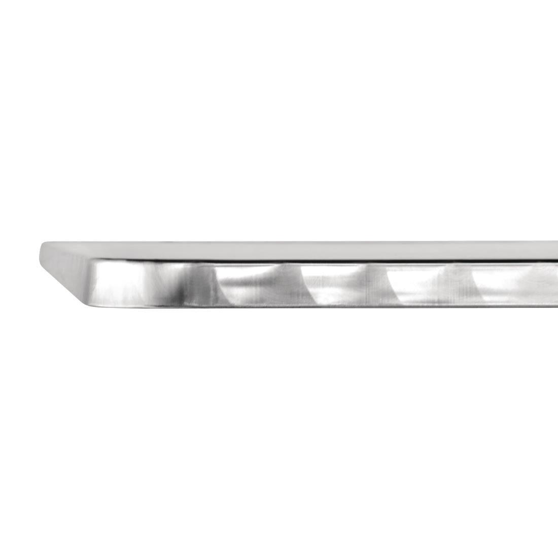 Bolero Square Bistro Table Stainless Steel 600mm • PAS-U427