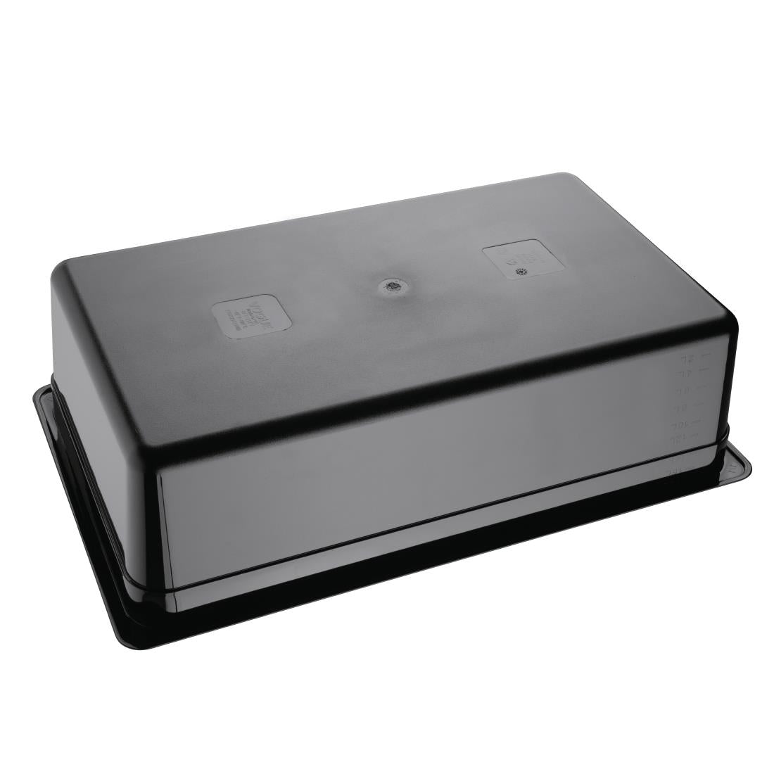 Vogue Black Polycarbonate - GN 1/1 150mm • PAS-U456