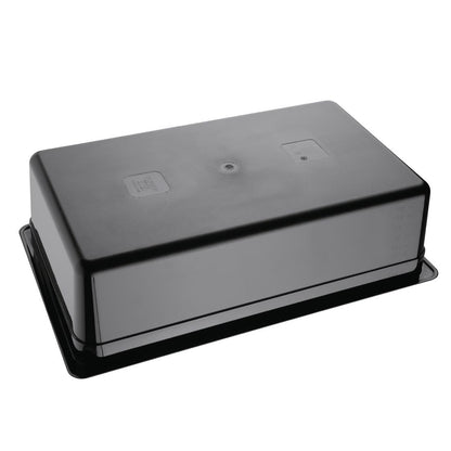 Vogue Black Polycarbonate - GN 1/1 150mm • PAS-U456