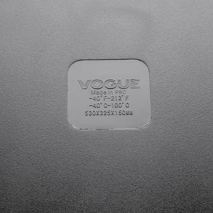 Vogue Black Polycarbonate - GN 1/1 150mm • PAS-U456