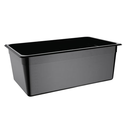 Vogue Black Polycarbonate - GN 1/1 200mm • PAS-U457