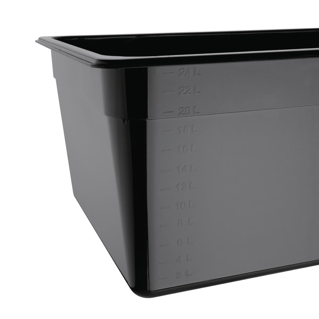 Vogue Black Polycarbonate - GN 1/1 200mm • PAS-U457