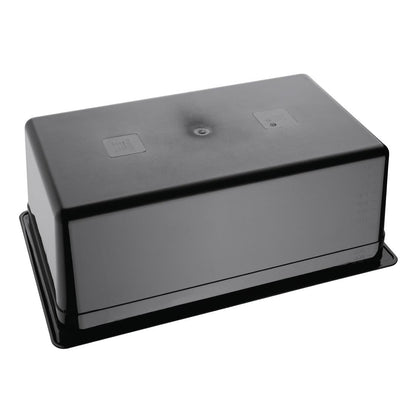 Vogue Black Polycarbonate - GN 1/1 200mm • PAS-U457