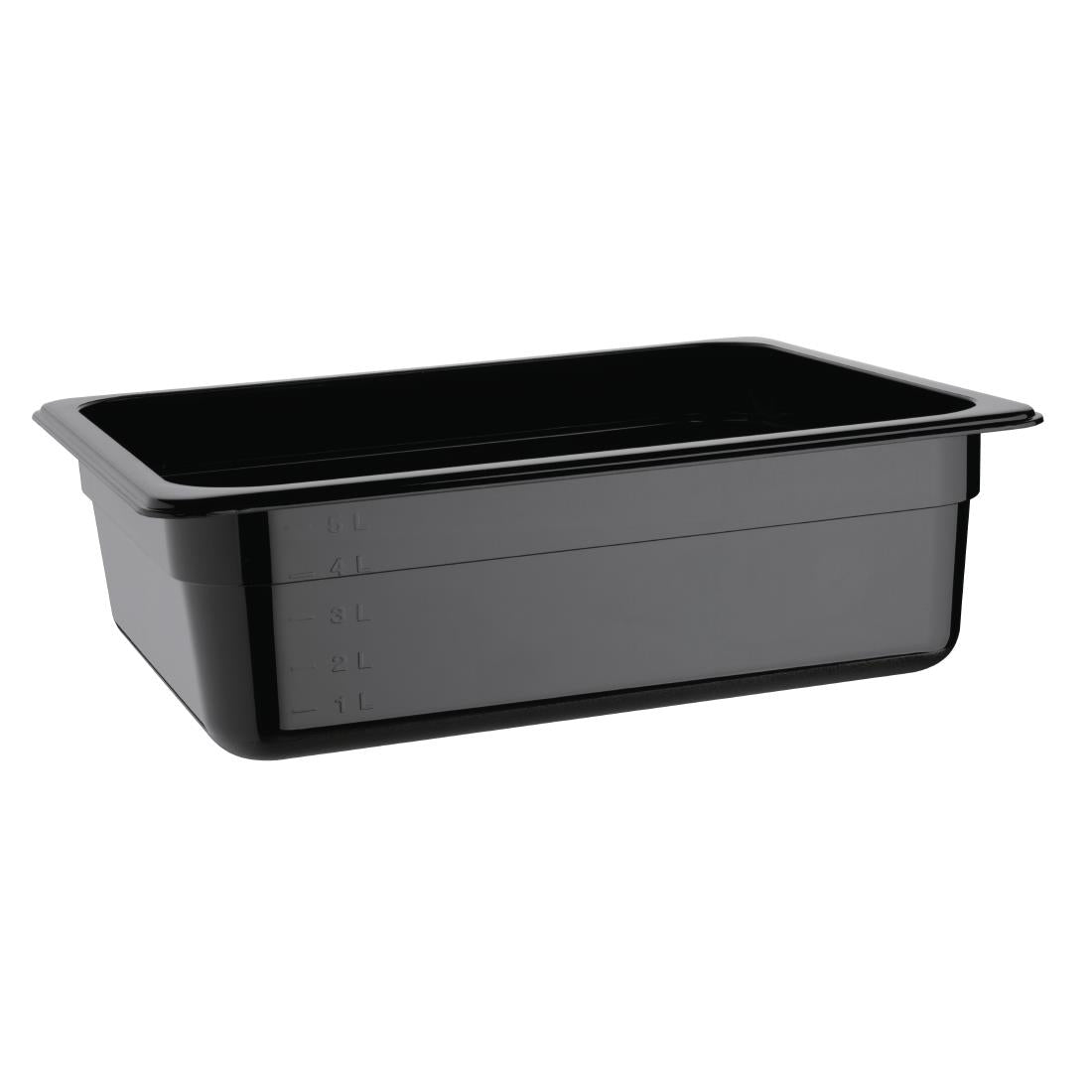 Vogue Black Polycarbonate - GN 1/2 100mm • PAS-U459
