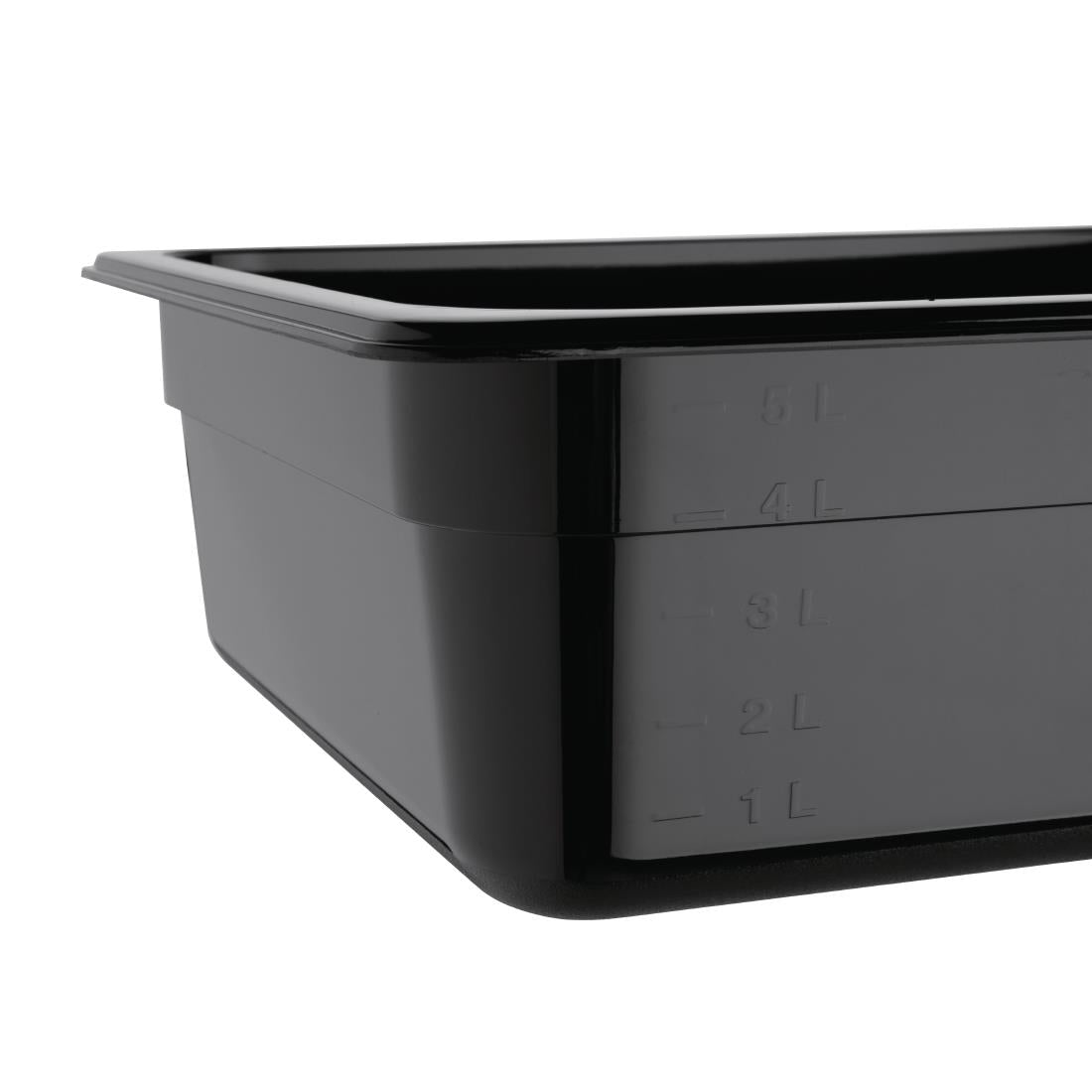 Vogue Black Polycarbonate - GN 1/2 100mm • PAS-U459