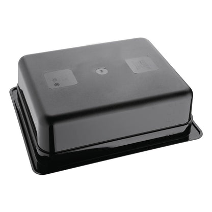 Vogue Black Polycarbonate - GN 1/2 100mm • PAS-U459