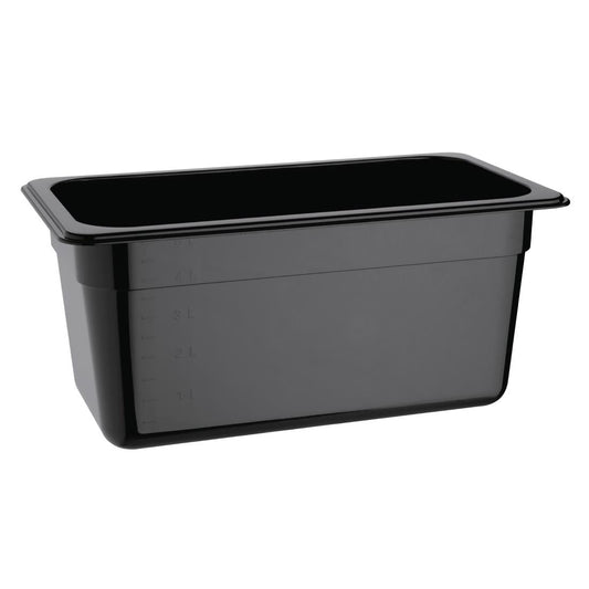 Vogue Black Polycarbonate - GN 1/3 150mm • PAS-U464