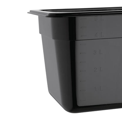 Vogue Black Polycarbonate - GN 1/3 150mm • PAS-U464