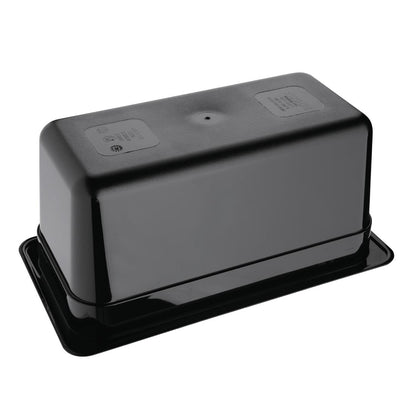 Vogue Black Polycarbonate - GN 1/3 150mm • PAS-U464