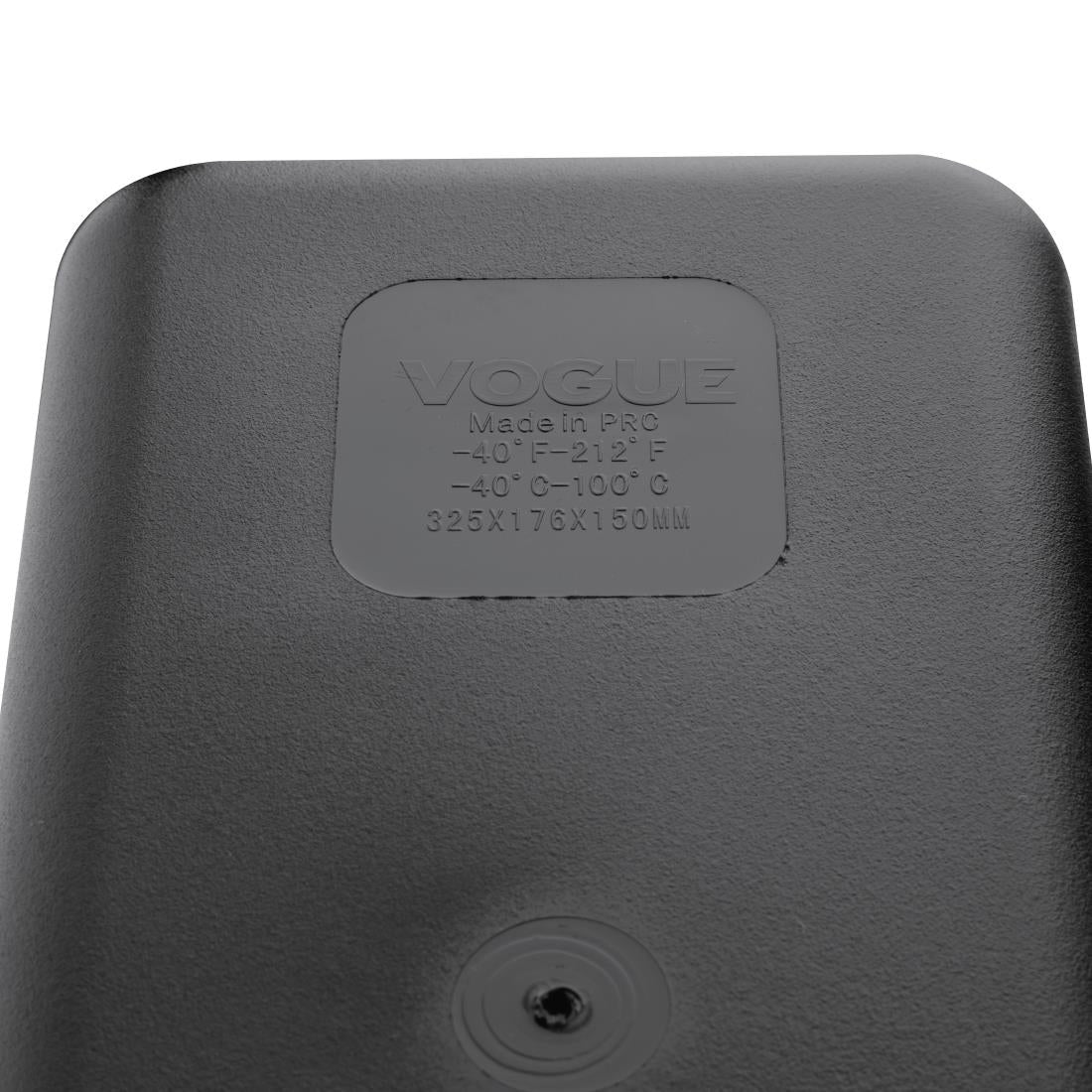 Vogue Black Polycarbonate - GN 1/3 150mm • PAS-U464