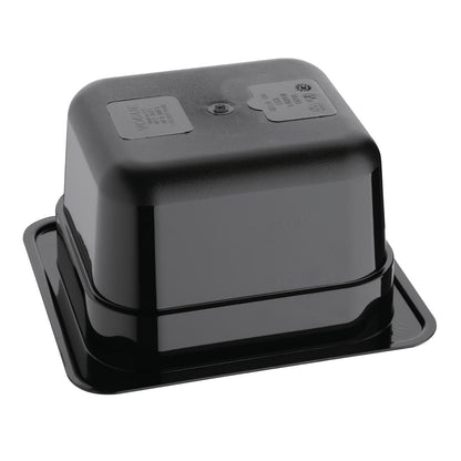 Vogue Black Polycarbonate - GN 1/6 100mm • PAS-U470