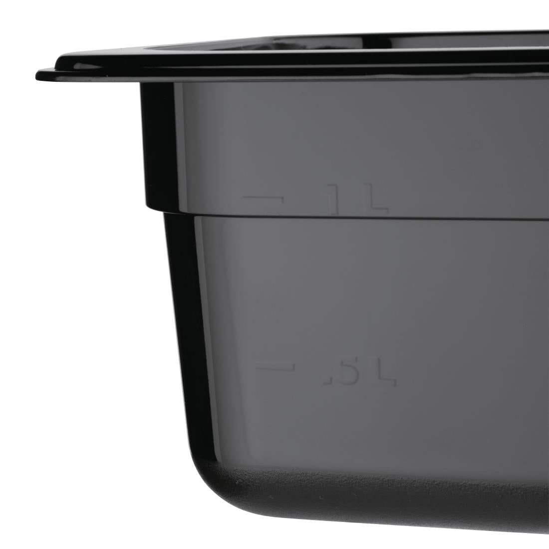 Vogue Black Polycarbonate - GN 1/6 100mm • PAS-U470