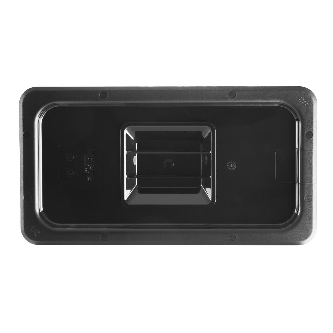 Vogue Black Polycarbonate 1/3 Gastronorm Lid • PAS-U476