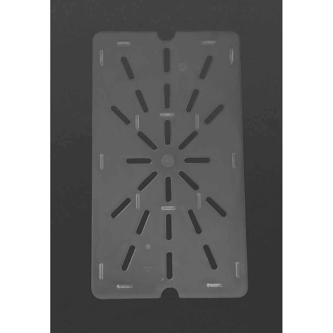 Vogue Clear Polycarbonate 1/1 Gastronorm Drainer Plate • PAS-U485