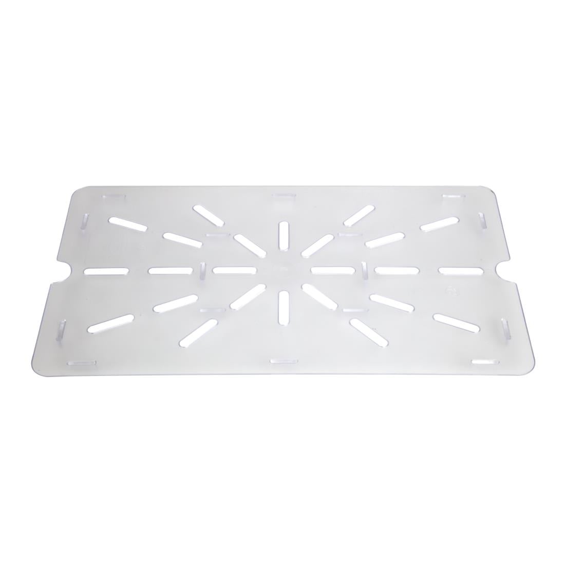 Vogue Clear Polycarbonate 1/1 Gastronorm Drainer Plate • PAS-U485