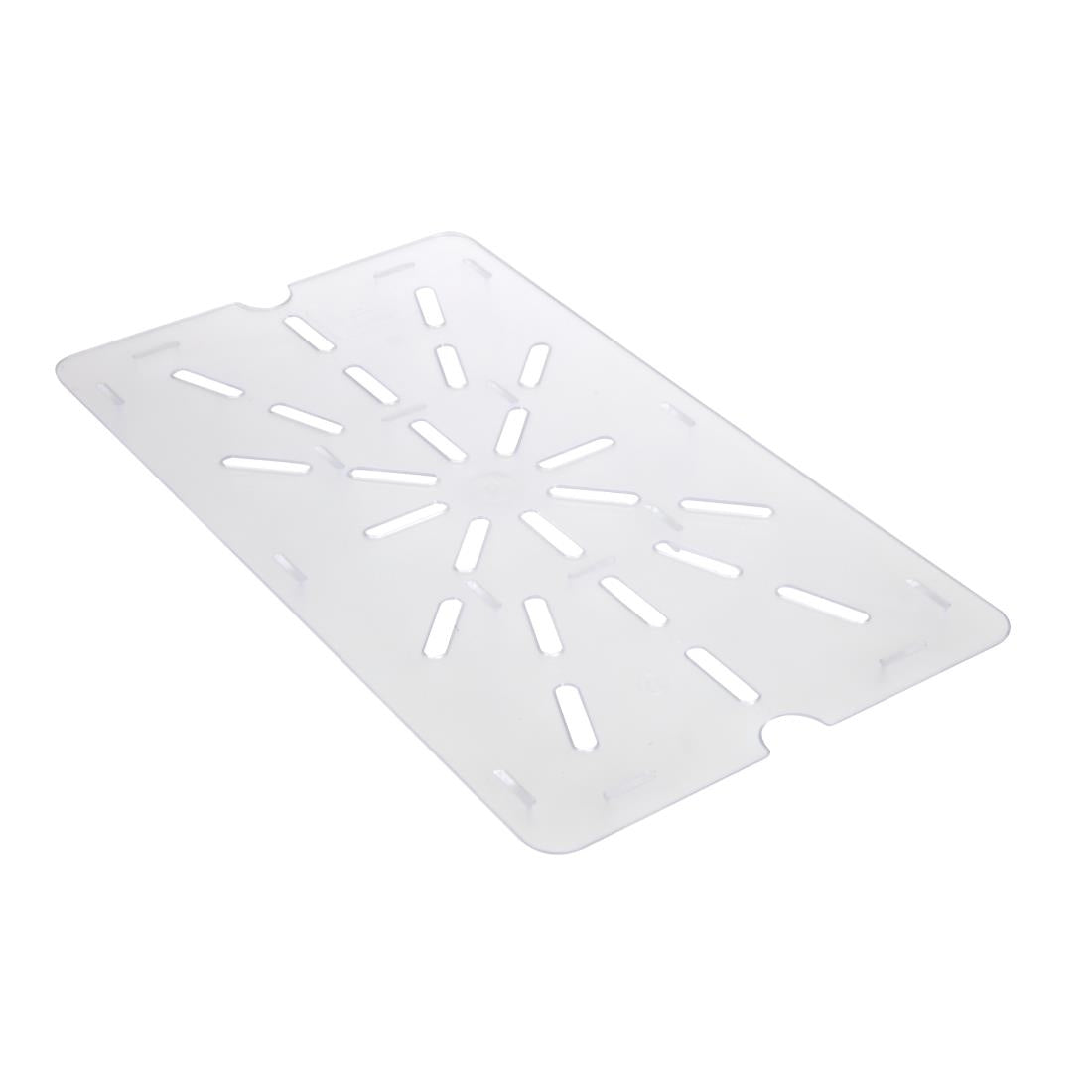 Vogue Clear Polycarbonate 1/1 Gastronorm Drainer Plate • PAS-U485