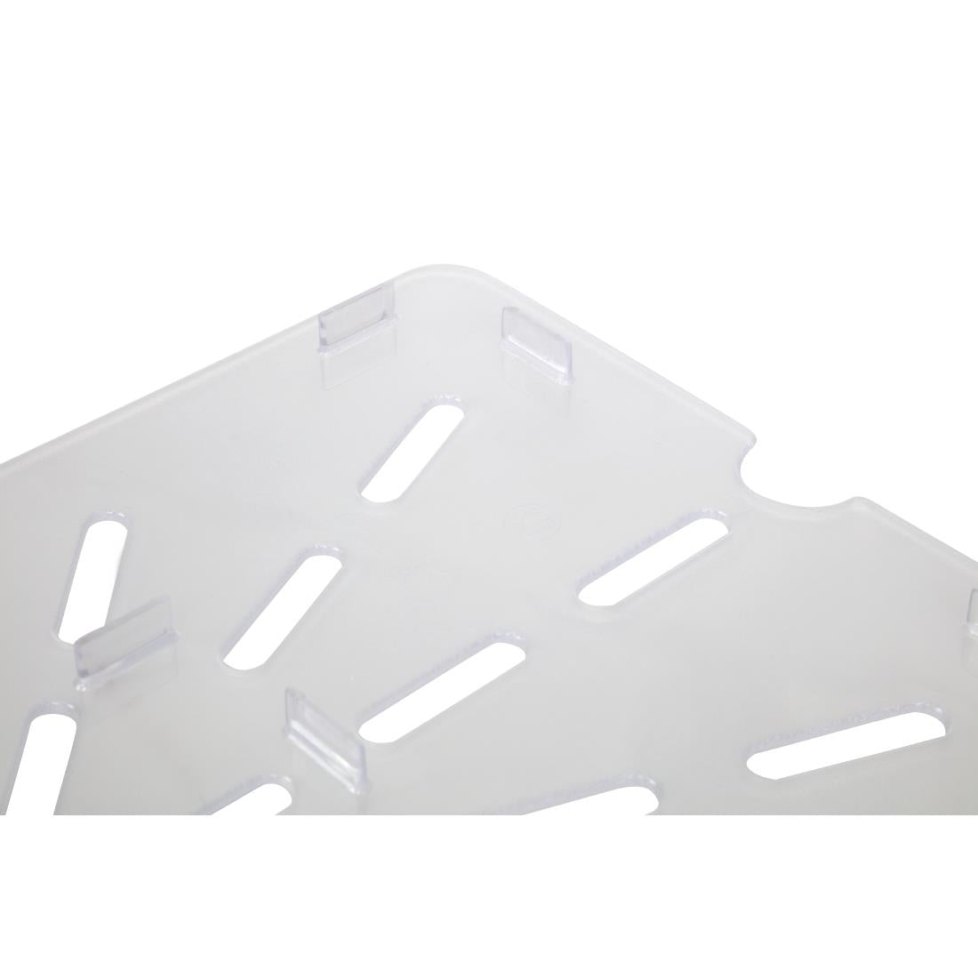 Vogue Clear Polycarbonate 1/1 Gastronorm Drainer Plate • PAS-U485