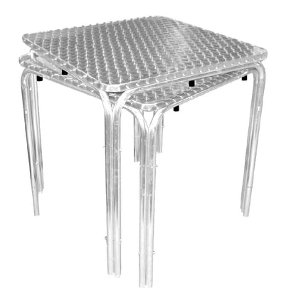 Bolero Square Stacking Table Stainless Steel 700mm • PAS-U505