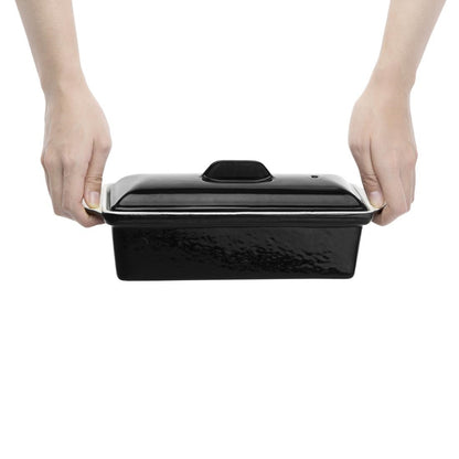 Vogue Black Cast Iron Pate Terrine Mould 1.3Ltr • PAS-U559