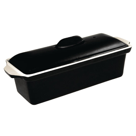 Vogue Black Cast Iron Pate Terrine Mould 1.7Ltr • PAS-U560
