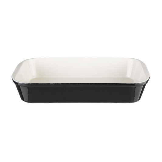 Vogue Black Cast Iron Roasting Dish 3080ml • PAS-U571