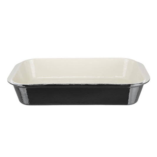 Vogue Black Cast Iron Roasting Dish 5Ltr • PAS-U572