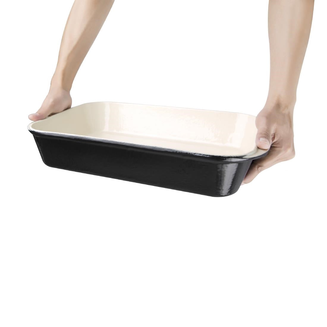 Vogue Black Cast Iron Roasting Dish 5Ltr • PAS-U572