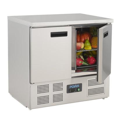 Polar G-Series Double Door Counter Fridge 240Ltr • PAS-U636-A