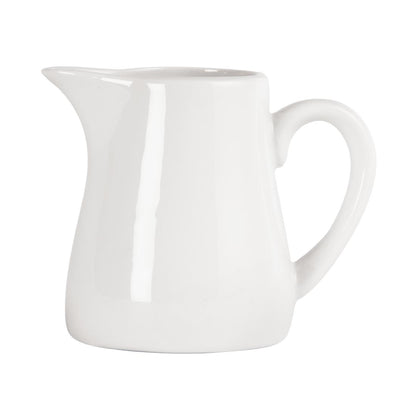 Olympia Whiteware Jug - 170ml 5.74fl oz (6 Pack) (With handle. 170ml. Pack quantity 6) • PAS-U819