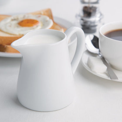 Olympia Whiteware Jug 213ml (6 Pack) (With handle. 213ml. Pack quantity 6) • PAS-U820