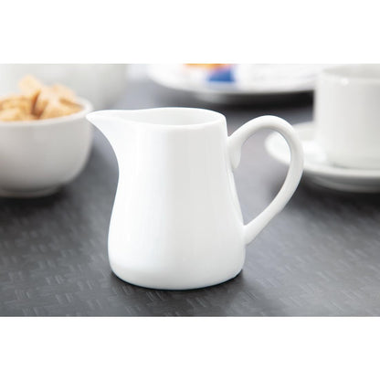 Olympia Whiteware Jug 213ml (6 Pack) (With handle. 213ml. Pack quantity 6) • PAS-U820