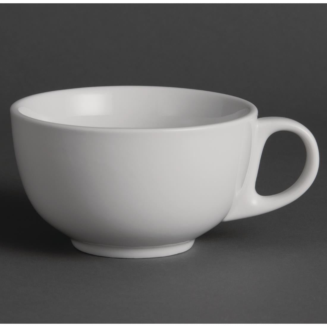 Olympia Whiteware Cappuccino Cup - 425ml 14.31fl oz (12 Pack) (Capacity: 425ml | Pack Quantity: 12) • PAS-U827