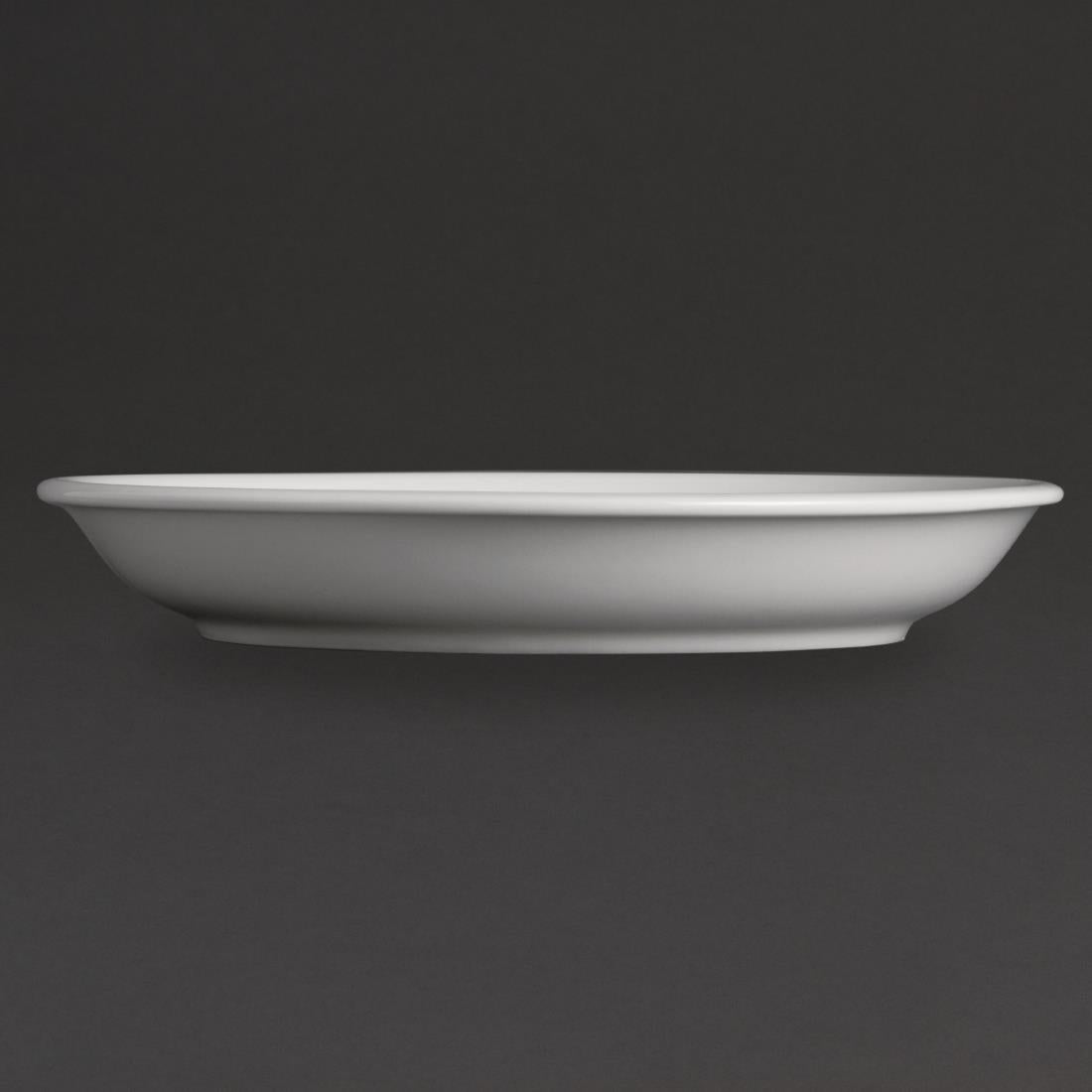 Olympia Whiteware Cappuccino Cup Saucer (Fits U827) - 180mm 7 1/10" (12 Pack) (180mm. Pack quantity 12) • PAS-U828