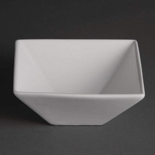 Olympia Whiteware Square Bowl - 170mm (Box 12) • PAS-U829