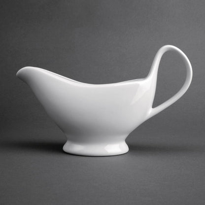 Olympia Whiteware Gravy Boats 340ml 12oz (6 Pack) (Pack of 6) • PAS-U831